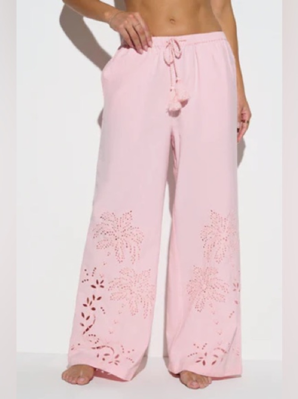 NWT Spiritual Gangster Talia Wide Leg Linen Pant